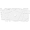 Ekena Millwork Novo Architectural Grade PVC Ceiling Medallion, 36"W x 24"H x 3"ID x 12 3/4"C x 1"P, One-Piece CMP36X24NO-03000 - alternate 3